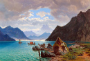 Lago Lugano, Jean François Xavier Roffian (1859)
