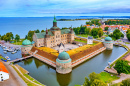Vista aérea do Castelo de Vadstena, na Suécia