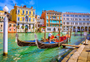 Vista do famoso Grande Canal em Veneza, Itália