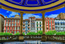Plaza del Castillo em Pamplona, Espanha