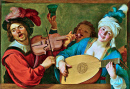 Um Grupo Alegre com um Violino e um Tocador de Alaúde