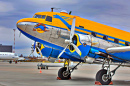 Lendário Douglas DC-3 americano em Ufa, Rússia