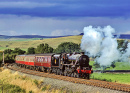 LMS Black 5 perto de Hellifield, Inglaterra