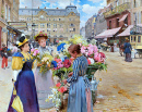 Vendedor de flores, Rue du Havre, Paris