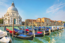 Santa Maria della Salute e Gôndolas em Veneza
