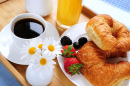 Café da manhã em uma manhã ensolarada