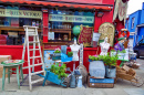 Mercado Portobello Road em Londres, Inglaterra