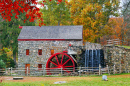 Moinho de Grão Wayside Inn em Sudbury, MA, EUA