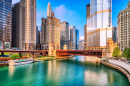 Centro de Chicago em Sunrise, Illinois, EUA
