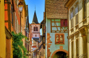 Casas Enxaimeladas em Riquewihr, França