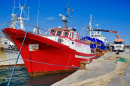 Barcos de pesca em Portopalo di Capo Passero, Itália