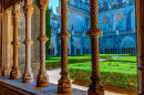Pátio do Mosteiro da Batalha, em Portugal