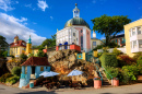 Pitoresca Portmeirion no Norte do País de Gales, Reino Unido