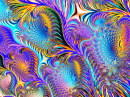Abstract Fractal Background Fairy Infinite Spirals Computer-Generated Image. Beautiful Abstract Background For Wallpaper. Fracta