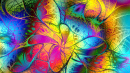 Flores fractais de cores espectrais