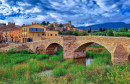 Pont-Vell na Idade Média de Montblanc, Catalunha, Espanha