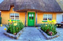 Casa tradicional irlandesa em Adare, Irlanda