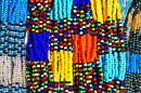 Close-up de colares tribais africanos