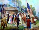 Primeiro Hasteamento da Bandeira em uma Escola Pública Americana