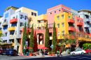 Little Italy, skyline de San Diego, CA, EUA