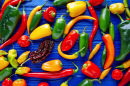 Mistura Colorida de Pimentas Picantes Mexicanas