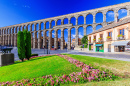 Aqueduto Romano Antigo em Segóvia, Espanha