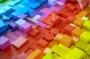Tijolos de madeira com material Montessori
