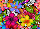 Padrão Floral Brilhante