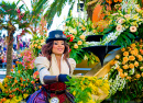 Procissão do Carnaval da Batalha das Flores em Nice