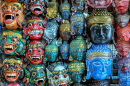 Máscaras feitas à mão em Bali