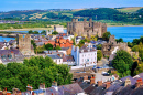 Cidade e Castelo Histórico de Conwy, Norte do País de Gales, Reino Unido