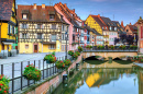 Margem do rio Lauch em Petit Venise, Colmar
