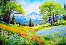 Paisagem Aquarela