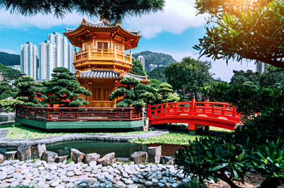 Jardim Nan Lian em Diamond Hill, Hong Kong