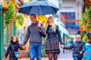 Andando na chuva
