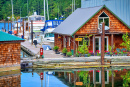 Marina Maple Bay na Ilha de Vancouver, BC, Canadá