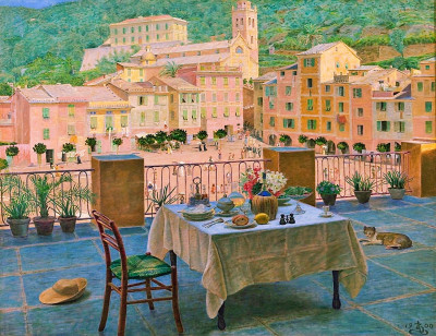 Minha Mesa de Café da Manhã em Portofino (1900)