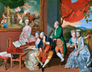 A Família Gore com George, 3º Conde Cowper