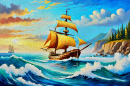 Navio, Mar e Ondas