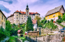 Vista do Castelo Gewerkenegg, Idrija, Eslovênia