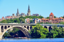 Vista da Ponte Key, Washington, DC, EUA