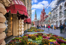 Rua Nikolskaya em Moscou, Rússia