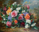 Natureza-morta de Rosas e Hortênsias