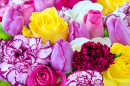Buquê de Primavera de Tulipas e Rosas