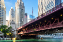 Ponte DuSable e Michigan Ave, Chicago, IL, EUA