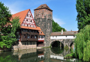 Vista da Ponte Carlos, Nuremberg, Alemanha