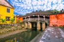 Ponte coberta japonesa em Hoi An, Vietnã