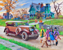 Carro de turismo Franklin Sport 1929, no Halloween