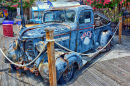Caminhonete Vintage Azul, Key West, FL, EUA