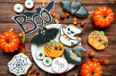 Biscoitos e Decoração de Halloween